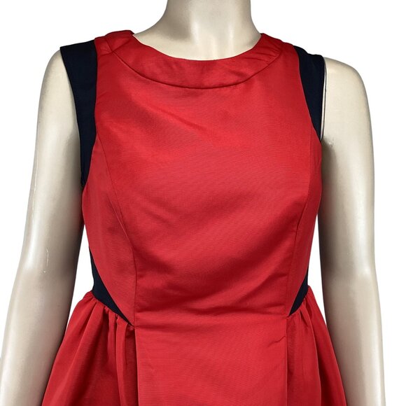 5 For $25 Prabal Gurung For Target Red & Black Sleeveless A-Line‎ Dress Size 4 - Picture 6 of 7